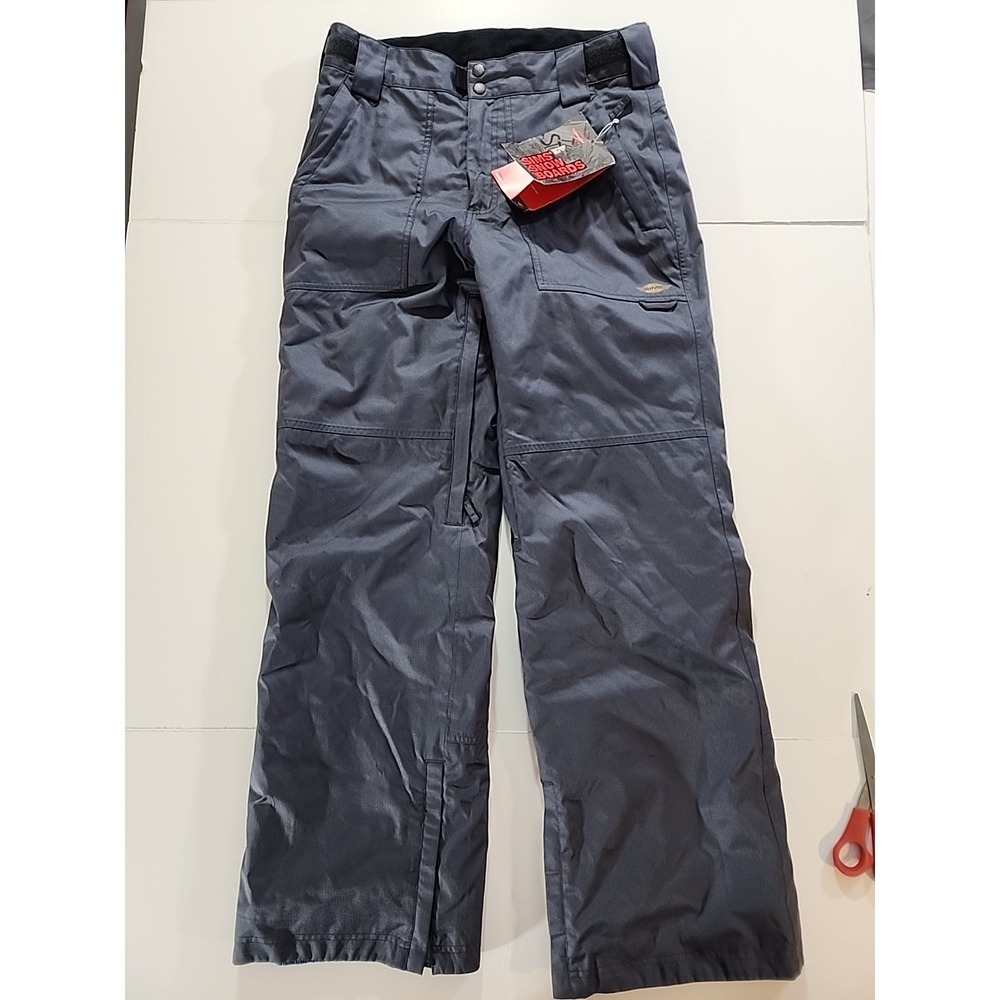 Sims Carve Men's Black Waterproof Insulated Ski/Snowboard Pants Small‎ 32X31